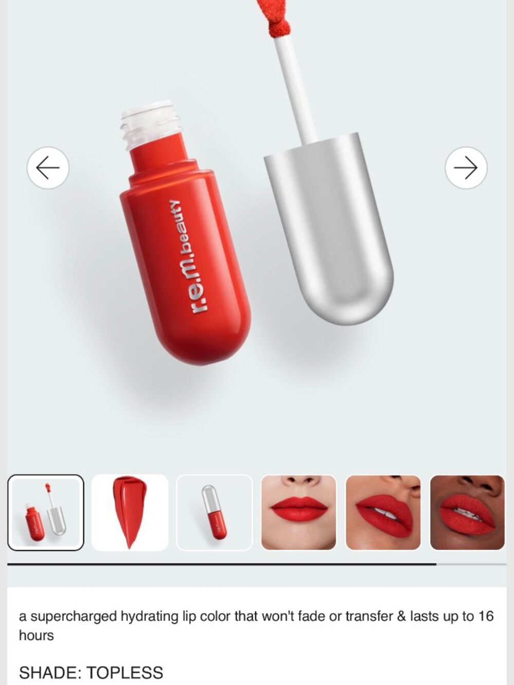 REM Beauty On Your Collar Liquid Lipstick Shade Topless